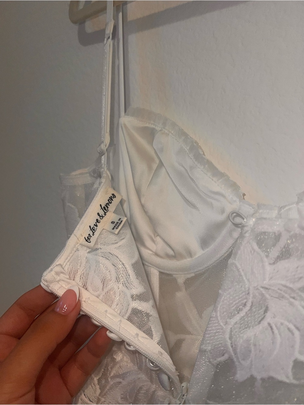 For Love & Lemons Alora White Lace Corset Bridal Dress|Wedding|Reception| Size S - Picture 10 of 10